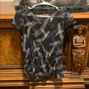 Halogen Sheer Peplum Shirt